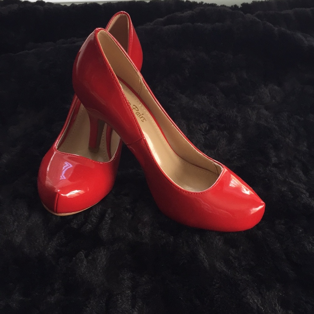 Red Patent Leather Pumps